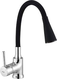Single Lever Black Sink Mixer / Tap with Swivel Spout A9890F-1