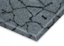 Cracked Charcoal K74 Solid Surface Sheet AC-SOLID-SLB-K74-12 76x367cm, 12mm