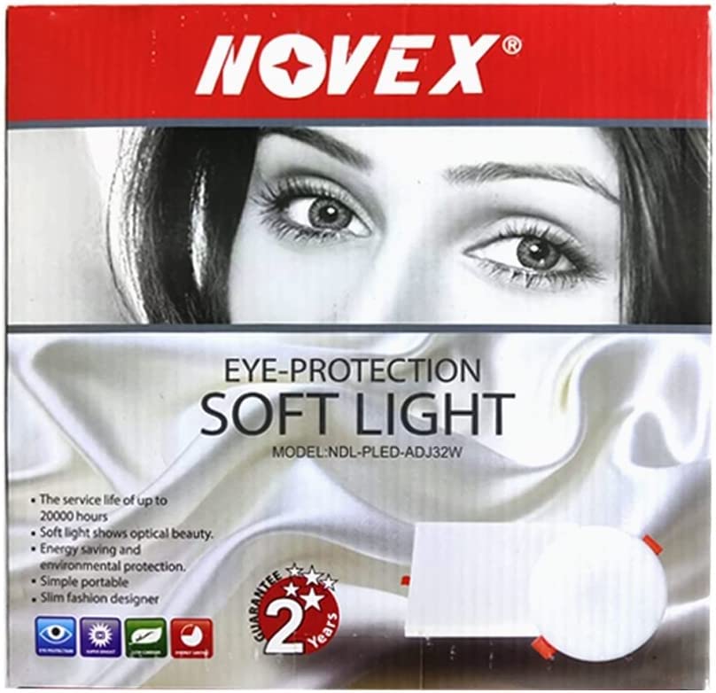 Novex 32w Led Panel Light Frameless, Eye Protection Soft light, Round Panel Light, Slim Design, White, With Driver