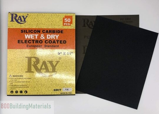 Ray Brand sands paper 50 PCS authorized by Double apple – Silicon carbide high quality
