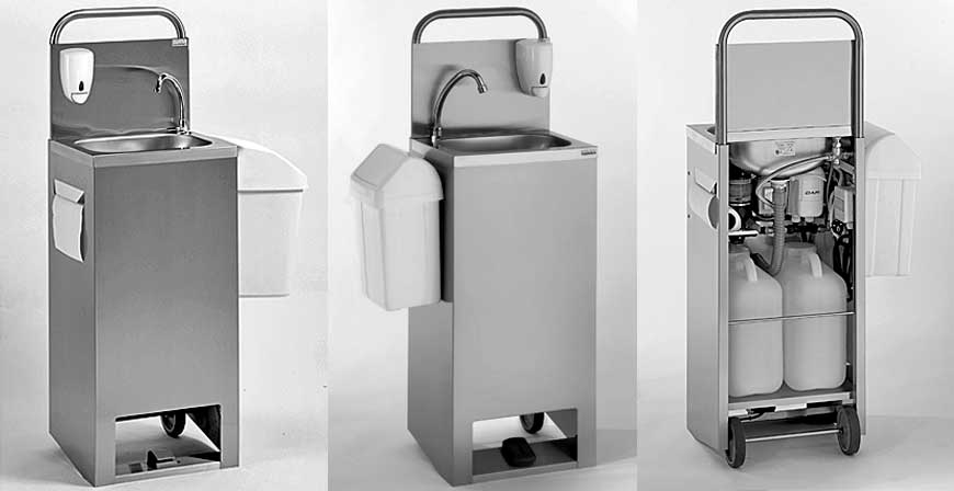 Mobile Wash Hand Basins Self-contained washbasin