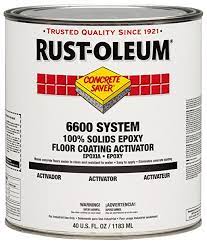 Rust-Oleum 283591 Clear 6600 System Concrete Saver Less Than 100 VOC Heavy Duty Maintenance Floor Coating, Activator