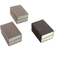 Sanding Sponge Apple Abrasives 6 pcs Coarse/Medium/Fine 3 Different Specifications Sanding Blocks Assortment, Reusable and Washable with Wet and Dry,