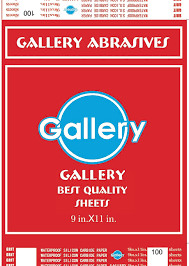 Gallery Abrasives paper sheets 9in x11 in
