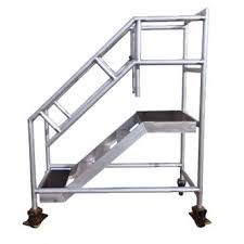 Radon Stainless Steel Mobile Steps Warehouse Ladder TJ-193