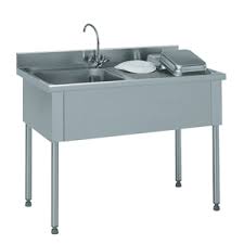 Stainless steel kitchen sink cabinet