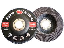 APPLE ABRASIVES Premium Flap Disc Aluminium Oxide 120 Grit Red 115 X 22mm