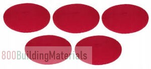 Karcher Floor Scrubber Pad, 63694700, 432MM Dia, Red, 5 Pcs/Pack