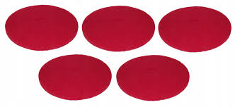 Karcher Floor Scrubber Pad, 63694700, 432MM Dia, Red, 5 Pcs/Pack