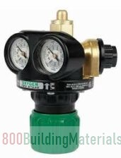 Victor High Capacity Gas Regulator, 0781-5218, EDGE Series, Forged Brass, 5 – 125 PSIG Pressure Range, Oxygen Gas Service