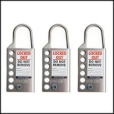Loto-Lok Lockout Hasp, HSP-SS316-25, Steel, Silver