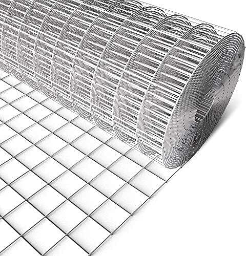 Welded Wire Mesh- Garden Fencing Aviary Fence- (13mm Holes) (1mm) Square Mesh Hardware Cloth For Balcony Chicken Coop Rabbit Snake Animal Enclosure (C