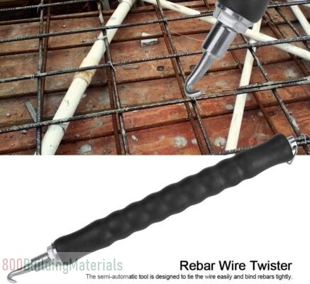 Rebar Wire Twister, Automatic Rebar Tie Wire Twister Retractable Hook Wire-Tying Tool for Construction Site, Rebar Tie Wire Twister Tool Rebar Wire Tw