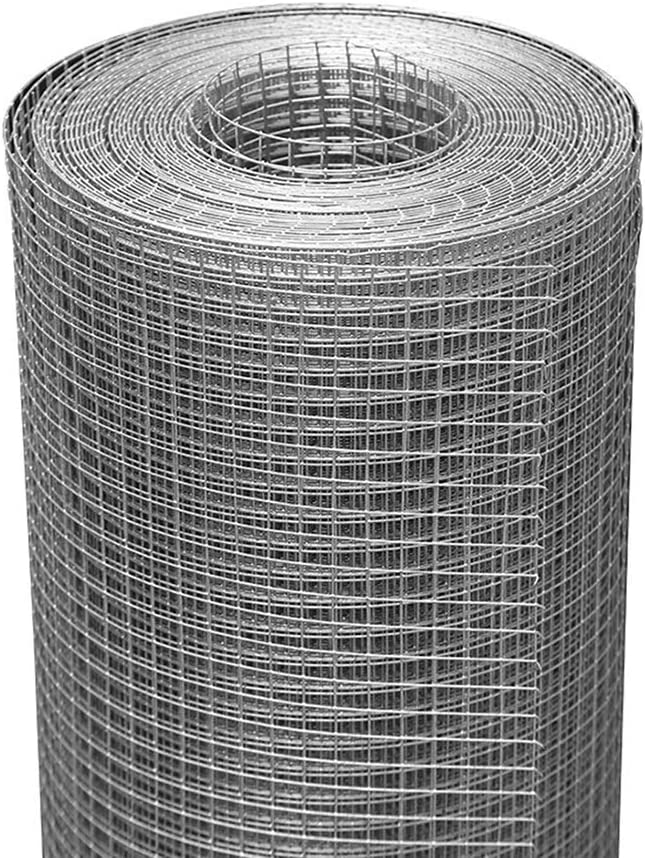 Galvanized Wire Mesh, Household Outdoor Fence Iron Mesh Breeding Protection Net for Protecting Mesh Metal Garden Screen