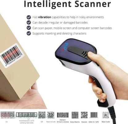 Automatic Barcode Handheld Bar Code Reader for Computer POS Laptop