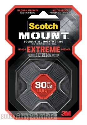 Scotch Mount Double Sided Mounting Tape Red, 414P, 1 Count