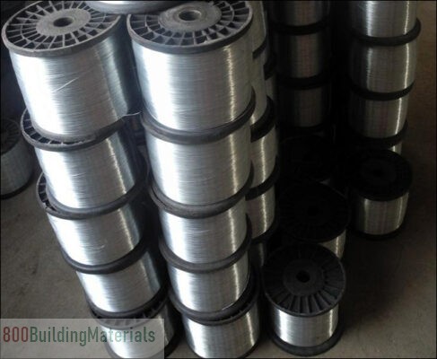 Hot Dipped Galvanized mild iron wire on spools