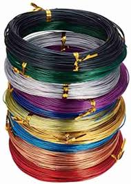 10 Rolls Colored Aluminum Craft Wire 20 Gauge Flexible Metal Artistic Floral Jewelry Beading Wire 10 Colors  Jewelry Craft Making Each Roll 65