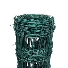 Garden Border Lawn Edging 10m x 25cm, 40cm or 65cm PVC Coated Green Wire Fencing (1, 250mm height 711)