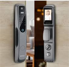 Mortise Smart Door Biometric Fingerprint Wifi Door look with Camera