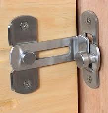 90 Degree Door Buckle Bolt Barn Door Lock Right Angle Bending Latch Hasp Toilet Doors and Windows (1pc)