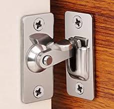 90 degree door clasp lock shift door lock button push pull button