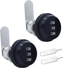 Password Coded Locks for Safety of Box Cabinet Drawer Mailbox Door Furniture (20mm, Black)