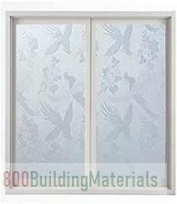 Waterproof PVC Frosted Glass Window Privacy Film Sticker For Bedroom Bathroom Self Adhesive Film