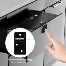 KASTWAVE Smart Biometric Hidden File Cabinet Lock USB Rechargeable Automatic Lock LYY-1130