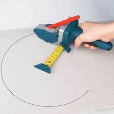 Gypsum Board Cutting Tool Drywall Cutting Artifact Tool with Tape Measure Woodworking Scribe Cutting Board Tools