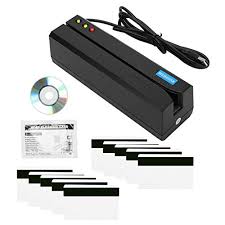 Magnetic Stripe Card Reader, USB Magnetic Credit Card Reader Writer Swiper for MSR605X Credit Card Machine LED Indicator Mini Magstripe Reader