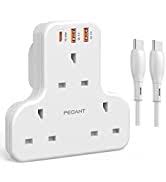 3 Way Wall Charger Electrical Extender Outlet Adaptor, Socket Charging Station (Without Cable)