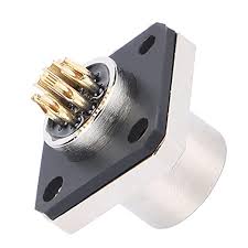 8 Pin Waterproof Socket, M12 Industrial Connectors Quick Connection for Outdoor Electrical Equipment