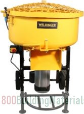 WELDINGER Building Material Mixer 120 Compact Forced Mixer Mixer, Concrete Mixer Mixer, 120 Litres