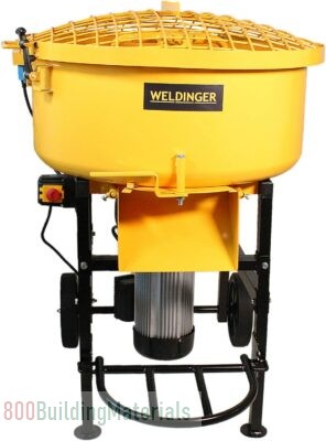 WELDINGER Building Material Mixer 120 Compact Forced Mixer Mixer, Concrete Mixer Mixer, 120 Litres