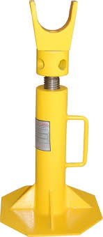 Painted Yellow Cable Drum Jack 3 Ton, For Construction