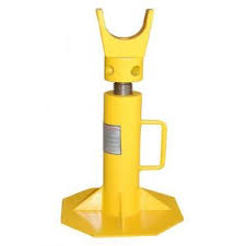 Painted Yellow Cable Drum Jack 3 Ton, For Construction