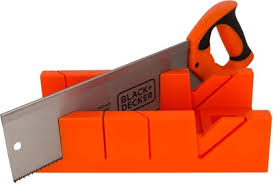 Black + Decker Steel Mitre Box with Saw BDHT20346