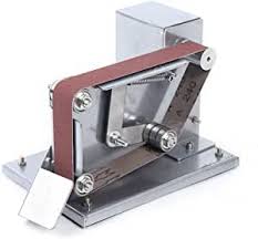 MiniElectric Belt Sander Belt Plate Sander Grinder Polishing Sander with Built-in Double Bearing and 10 Sanding Belts for Metal Wood Plastic Aluminium