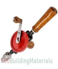 Mechanical hand drill machine for home use ¼ inch keyless drill chuck for Wood, Aluminum and Plastic drilling.