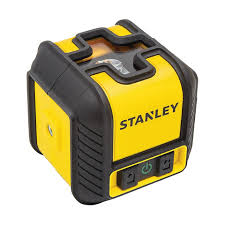 Stanley Cross line Cubix Laser Level Red Beam -Range 12m 4 ° Waterproof and Dustproof 1/4 “Thread Automatic Compensator Lock,Yellow/Black, STHT77498-1