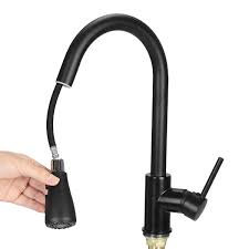 Stainless Steel Touch Kitchen Faucet with Pull Down Sprayer Excellent Kitchen Sinks Faucet with Touch Technology, Black