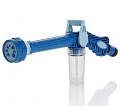 A&H 8-Nozzle Multifunction Water Cannon Sprayer Blue/Clear