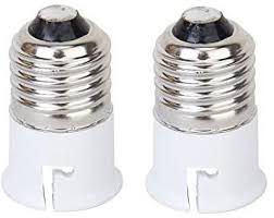 Abbasali E27 To B22 Lamp Adapter-Pack Of 5, Fits Led/Cfl Bulbs