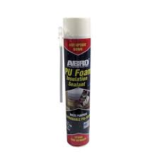 ABRO PUF-750 Multipurpose Expandable PU Foam Insulation Sealant Spray for Window, Tile, Door & AC Gaps (750ml)