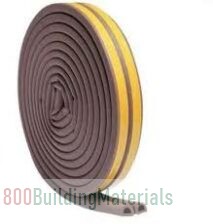 Aiwanto 5m Brown & Yellow Self-Adhesive Door Sealing Strip Sj-1347