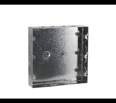 ALFANAR GI Metal Switch Back Box 3×3 70x70x35mm with 1.1mm thickness and Brass Earth and Adjustable Lugs