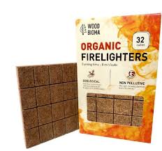 800-Firewood 32Pcs Brown Organic Firelighter Set 290045