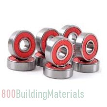 7E Trading 20 Pcs ABEC-5 608RS 608ZZ Carbon Steel Both Sides Shielded Skateboard Ball Bearings Set