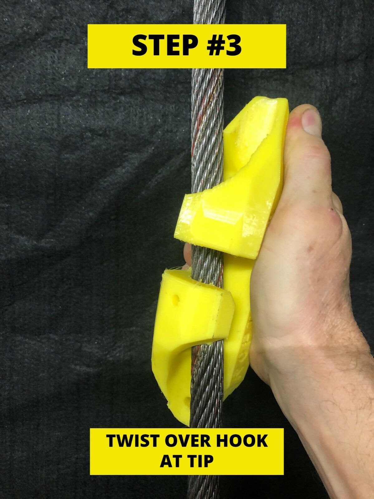 Ropinator Yellow for 3/4 wire rope for cranes